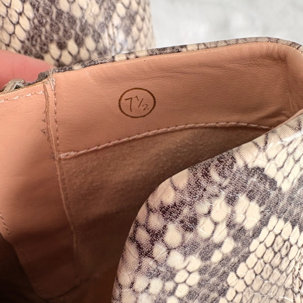 Chic Snakeskin Ankle Booties - Picture 8 of 8